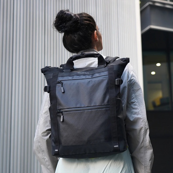 NWT 17L Technical Tote Backpack | RIKR Weatherproof 100% Carbon Neutral Bag main image 11